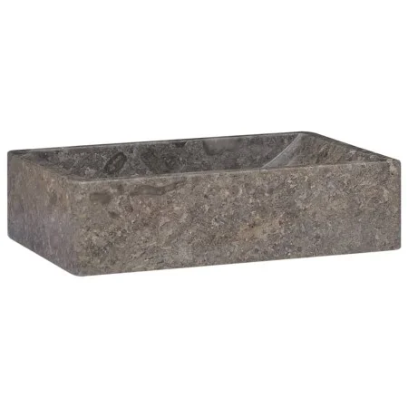 Lavabo de mármol gris con brillo 45x30x12 cm de vidaXL, Lavabos - Ref: Foro24-149156, Precio: 124,11 €, Descuento: %