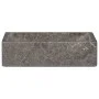 Lavabo de mármol gris con brillo 45x30x12 cm de vidaXL, Lavabos - Ref: Foro24-149156, Precio: 124,11 €, Descuento: %