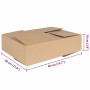 Caja Plegable 50 pcs Natural 40 x 30 x 10 cm Cartón en Organización y almacenamiento | Comprar online en Foru.es