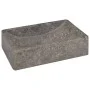 Lavabo de mármol gris con brillo 45x30x12 cm de vidaXL, Lavabos - Ref: Foro24-149156, Precio: 124,11 €, Descuento: %