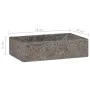 Lavabo de mármol gris con brillo 45x30x12 cm de vidaXL, Lavabos - Ref: Foro24-149156, Precio: 124,11 €, Descuento: %