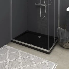 Rectangular black ABS shower tray 80x110 cm by vidaXL, Shower trays - Ref: Foro24-148918, Price: 123,75 €, Discount: %