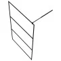 Begehbare Duschwand ESG transparentes Glas schwarz 115x195cm von vidaXL, Duschwände und Duschwände - Ref: Foro24-149151, Prei...