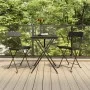 Juego bistró plegable 3 piezas ratán sintético negro de vidaXL, Conjuntos de jardín - Ref: Foro24-319989, Precio: 131,93 €, D...