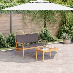 Conjunto de sofás de jardín con cojín 2 pcs Antracita en Sofás de exterior | Comprar online en Foru.es