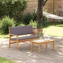 Conjunto de sofás de jardín con cojín 2 pcs Antracita en Sofás de exterior | Comprar online en Foru.es
