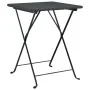 Juego bistró plegable 3 piezas ratán sintético negro de vidaXL, Conjuntos de jardín - Ref: Foro24-319989, Precio: 131,93 €, D...