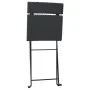 Juego bistró plegable 3 piezas ratán sintético negro de vidaXL, Conjuntos de jardín - Ref: Foro24-319989, Precio: 131,93 €, D...