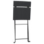 Juego bistró plegable 3 piezas ratán sintético negro de vidaXL, Conjuntos de jardín - Ref: Foro24-319989, Precio: 134,30 €, D...