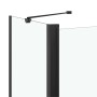 Mampara de ducha plegable ESG negra 120x68x130 cm de vidaXL, Puertas de ducha - Ref: Foro24-147190, Precio: 210,29 €, Descuen...