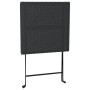 Juego bistró plegable 3 piezas ratán sintético negro de vidaXL, Conjuntos de jardín - Ref: Foro24-319989, Precio: 134,30 €, D...