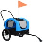 Remolque de bicicleta para mascotas cochecito 2 en 1 azul negro de vidaXL, Cochecitos para mascotas - Ref: Foro24-92438, Prec...