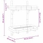 Estante de pared con estante Marrón 39 x 26 x 60 cm Bambú en Estanterías | Comprar online en Foru.es