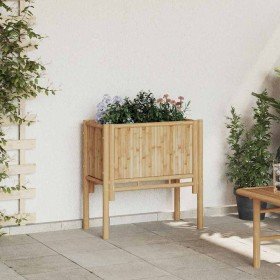 Cama elevada Marrón 70 x 35 x 70 cm Bambú en Macetas y jardineras | Comprar online en Foru.es