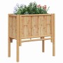Cama elevada Marrón 70 x 35 x 70 cm Bambú en Macetas y jardineras | Comprar online en Foru.es