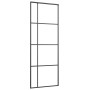 Puerta corredera ESG vidrio y aluminio negra 76x205 cm de vidaXL, Puertas para el hogar - Ref: Foro24-151679, Precio: 225,82 ...