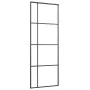 Schiebetür aus ESG-Glas und schwarzem Aluminium, 76 x 205 cm von vidaXL, Türen für zu Hause - Ref: Foro24-151679, Preis: 221,...