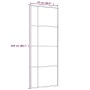 Puerta corredera ESG vidrio y aluminio negra 76x205 cm de vidaXL, Puertas para el hogar - Ref: Foro24-151679, Precio: 225,82 ...