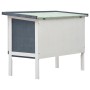 Jaula conejera de 1 piso madera gris de vidaXL, Jaulas y habitáculos para animales pequeños - Ref: Foro24-170828, Precio: 76,...