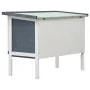 Jaula conejera de 1 piso madera gris de vidaXL, Jaulas y habitáculos para animales pequeños - Ref: Foro24-170828, Precio: 85,...