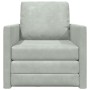 Sofá cama Gris Claro 74 x 77 x 81 cm Terciopelo en Sofás | Comprar online en Foru.es