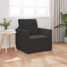 Sofá cama Negro 74 x 77 x 81 cm Terciopelo en Sofás | Comprar online en Foru.es