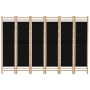 Biombo plegable de 6 paneles bambú y lona 240 cm de vidaXL, Divisores de ambientes - Ref: Foro24-350630, Precio: 135,56 €, De...