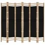 Biombo plegable de 6 paneles bambú y lona 240 cm de vidaXL, Divisores de ambientes - Ref: Foro24-350630, Precio: 133,49 €, De...