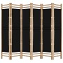 Biombo plegable de 6 paneles bambú y lona 240 cm de vidaXL, Divisores de ambientes - Ref: Foro24-350630, Precio: 135,56 €, De...