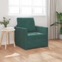 Sofá cama Verde oscuro 74 x 77 x 81 cm Terciopelo en Sofás | Comprar online en Foru.es