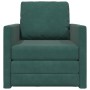 Sofá cama Verde oscuro 74 x 77 x 81 cm Terciopelo en Sofás | Comprar online en Foru.es