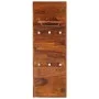 Perchero de madera maciza de sheesham 118x40 cm de vidaXL, Percheros para sombreros y abrigos - Ref: Foro24-246351, Precio: 7...