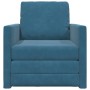 Sofá cama Azul 74 x 77 x 81 cm Terciopelo en Sofás | Comprar online en Foru.es