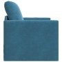 Sofá cama Azul 74 x 77 x 81 cm Terciopelo en Sofás | Comprar online en Foru.es