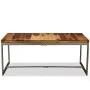 Solid sheesham wood and steel dining table 180 cm by vidaXL, Kitchen and dining tables - Ref: Foro24-244797, Price: 329,74 €,...