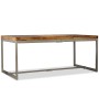 Mesa de comedor de madera maciza de sheesham y acero 180 cm de vidaXL, Mesas de cocina y de comedor - Ref: Foro24-244797, Pre...