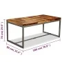 Solid sheesham wood and steel dining table 180 cm by vidaXL, Kitchen and dining tables - Ref: Foro24-244797, Price: 329,74 €,...