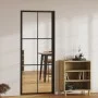 Interior door ESG glass and black aluminum 83x201.5 cm by vidaXL, Doors for the home - Ref: Foro24-151203, Price: 219,65 €, D...