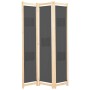Biombo divisor de 3 paneles de tela gris 120x170x4 cm de vidaXL, Divisores de ambientes - Ref: Foro24-248175, Precio: 50,35 €...
