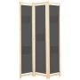 Biombo divisor de 3 paneles de tela gris 120x170x4 cm de vidaXL, Divisores de ambientes - Ref: Foro24-248175, Precio: 49,71 €...