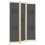 Biombo divisor de 3 paneles de tela gris 120x170x4 cm de vidaXL, Divisores de ambientes - Ref: Foro24-248175, Precio: 50,35 €...