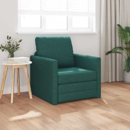 Sofá cama Verde oscuro 74 x 77 x 81 cm tela en Sofás | Comprar online en Foru.es