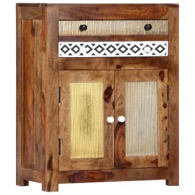 Aparador de madera maciza de sheesham 60x30x75 cm de vidaXL, Aparadores - Ref: Foro24-247730, Precio: 212,74 €, Descuento: %
