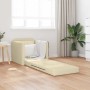Sofá cama Crema 74 x 77 x 81 cm tela en Sofás | Comprar online en Foru.es