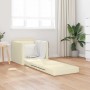 Sofá cama Crema 74 x 77 x 81 cm Cuero artificial en Sofás | Comprar online en Foru.es