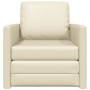 Sofá cama Crema 74 x 77 x 81 cm Cuero artificial en Sofás | Comprar online en Foru.es