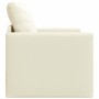 Sofá cama Crema 74 x 77 x 81 cm Cuero artificial en Sofás | Comprar online en Foru.es