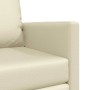 Sofá cama Crema 74 x 77 x 81 cm Cuero artificial en Sofás | Comprar online en Foru.es