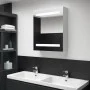 Mueble de baño con espejo LED 50x13,5x60 cm de vidaXL, Tocadores de baño - Ref: Foro24-285115, Precio: 106,31 €, Descuento: %