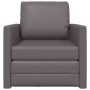 Sofá cama Gris 74 x 77 x 81 cm Cuero artificial en Sofás | Comprar online en Foru.es